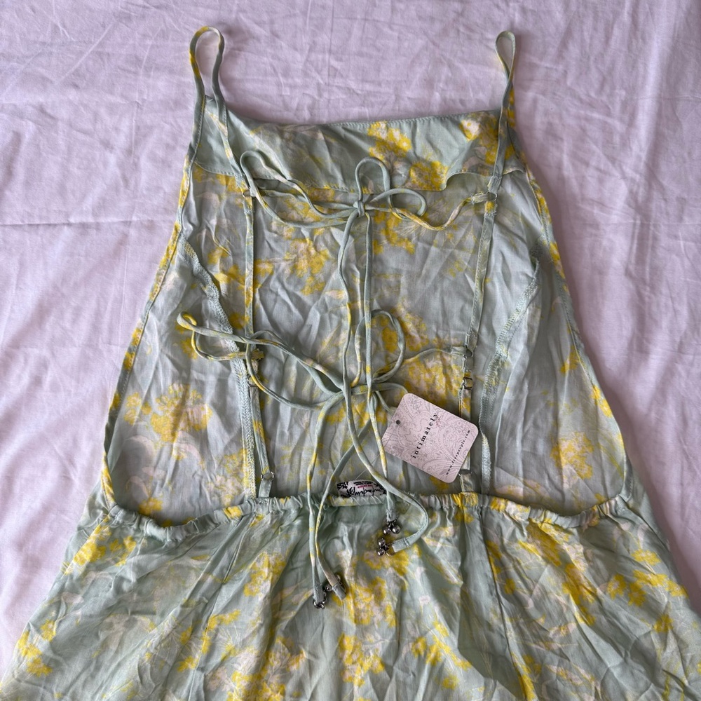 Intimately Free People In Control Sage Combo Floral Slip Dress M NWT - Picture 5 of 10